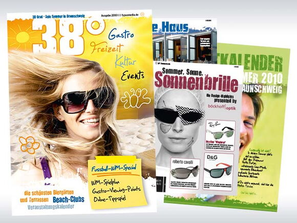 Layout, Text, Druck vom Magazin 38 Grad