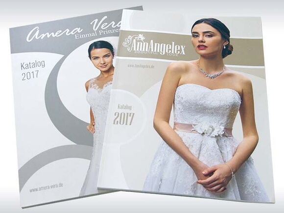 Design und Druck Brautmodekataloge